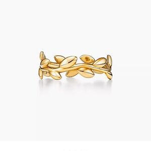 Tiffany Paloma Picasso Olive Branch Ring - 18k yellow gold, size 5